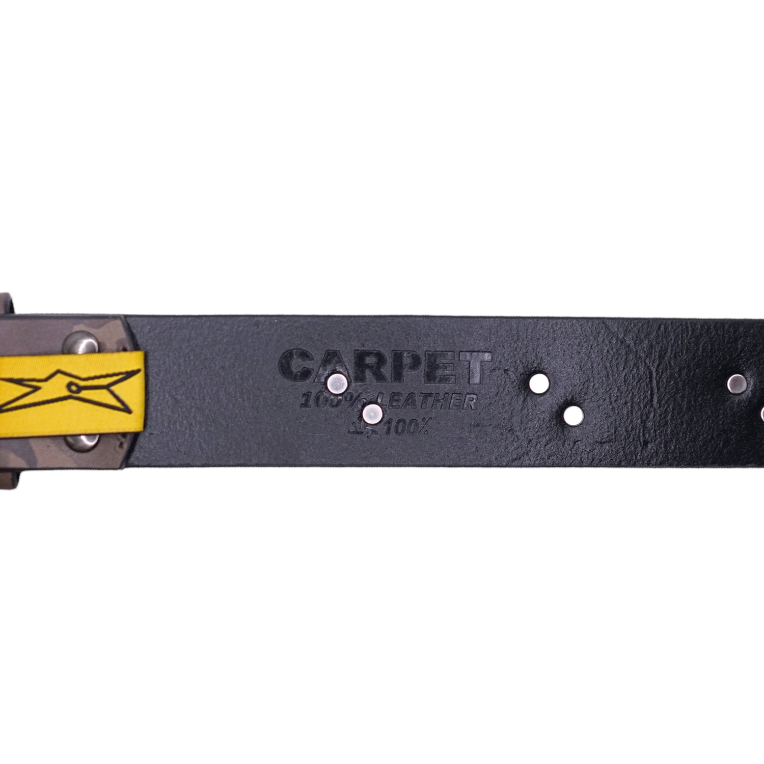 Riveted Leather Belt - Camo — Carpet Company